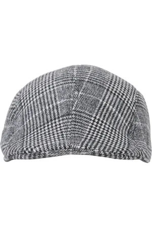 FabSeasons Men Grey Checked Ascot Cap