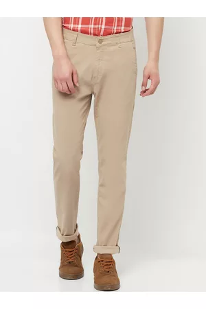 Crimsoune Club Men Beige Original Slim Fit Trousers