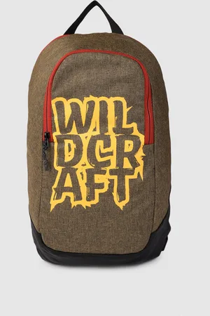Wildcraft Unisex Olive Brown Bean Brand Logo Printed Backpack