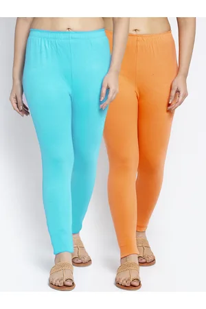 Jinfo Women Pack Of 2 Solid Ankle Length Leggings