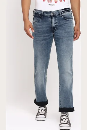 Wrangler Men Blue Heavy Fade Stretchable Jeans