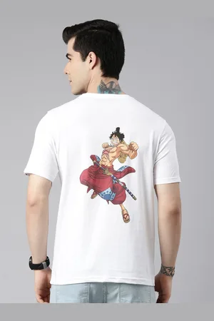 Bushirt Men White Typography Printed Applique T-shirt