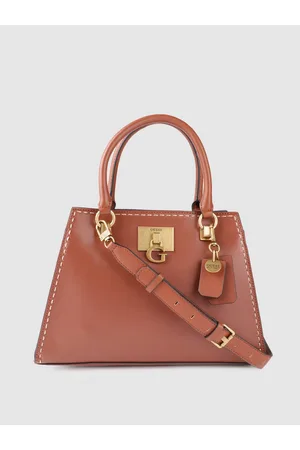 Buy GUESS White Womens Snap Closure Shoulder Handbag | Shoppers Stop