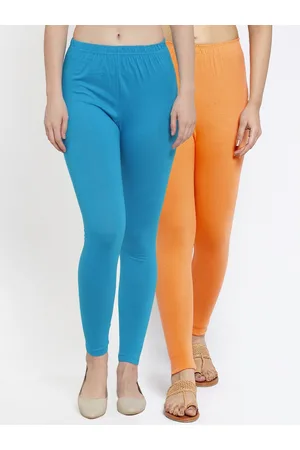 Jinfo Women Pack Of 2 Solid Ankle-Length Leggings