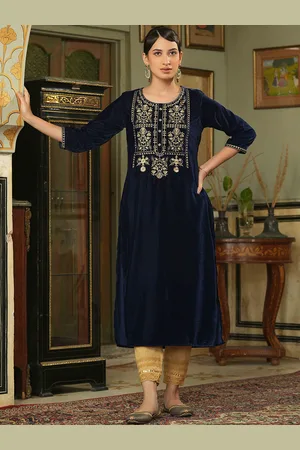 Amazon.com: Ready to Wear Velvet Kurti Set with Dupatta Indian Kurtis for  Women (D-1059) : Clothing, Shoes & Jewelry