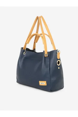 ROVOK Blue PU Structured Shoulder Bag