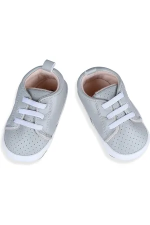Baby Moo Unisex Kids Woven Design PU Sneakers