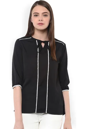 Miss Chase Women Black Solid Top