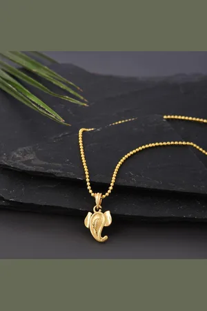 Tistabene Men Gold-Plated Ganpati Pendant