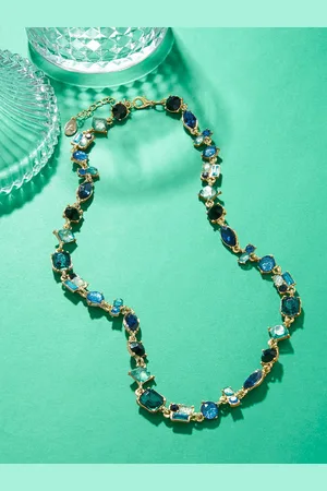 Accessorize London Willow Eclectic Stones Gold-Toned Necklace