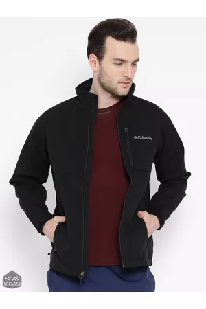 Columbia Black Ascender Water & Wind Resistant Winter & Outdoor Softshell Jacket