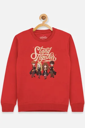 Kidsville Girls Red Harry Potter Printed Sweatshirt