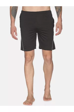 dollar Men Charcoal Solid Regular Fit Regular Shorts