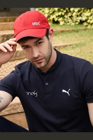 HRX Men Red Solid Lifestyle Cap