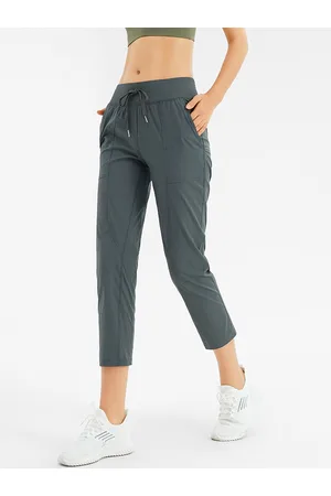 JC Collection Women Green Solid Relaxed-Fit Track Pant