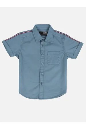 HERE&NOW Boys Steel Slim Fit Casual Shirt