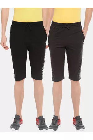 dollar Men Pack of 2 Multicoloured Solid Regular Fit Regular Shorts