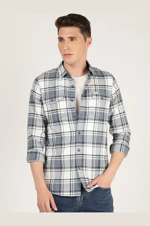 Lee Men Slim Fit Tartan Checks Checked Casual Shirt