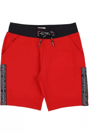 Pepe Jeans Boys Red Printed Shorts