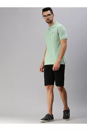 ONN Men Green Polo Collar T-shirt