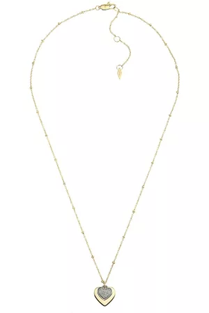 Fossil Women Gold necklaces - Gold-Toned & White Necklace