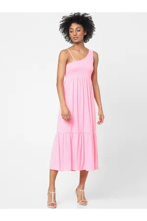 ONLY Women One Shoulder Midi Dress