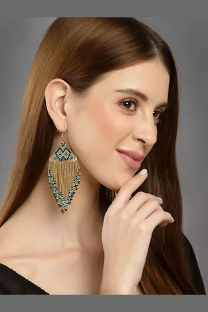Vogue Panash Women Gold-Toned Classic Drop Earrings