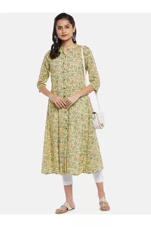 Buy Rangmanch By Pantaloons Women Green Solid Straight Kurta Online |Paytm  Mall