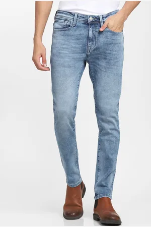 SELECTED Men Blue Slim Fit Heavy Fade Stretchable Jeans