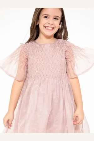 Cherry Crumble Peach-Coloured Fit & Flare Dress