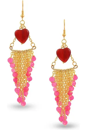 Tistabene Women Brown Wire Beaded Dangler Earring