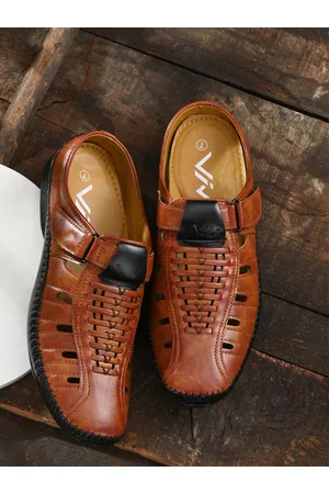 Viv Men Tan Roman Sandals