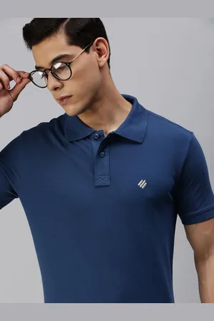 ONN Men Blue Polo Collar T-shirt Plus Size