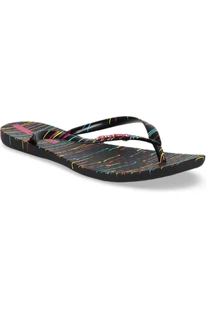 Ipanema Women Black Printed Thong Flip-Flops