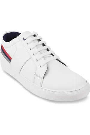 Metro Men White Colourblocked Sneakers