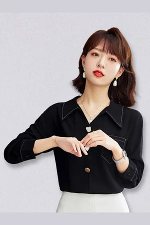 JC Collection Women Black Solid Casual Shirt