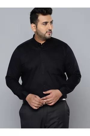 DENNISON Men Black Smart Slim Fit Opaque Formal Shirt
