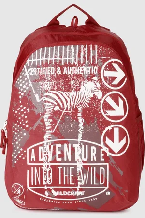 Wildcraft Unisex Red & White Printed Backpack