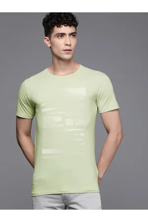 Louis Philippe T-Shirts : Buy Louis Philippe Olive T-shirt Online