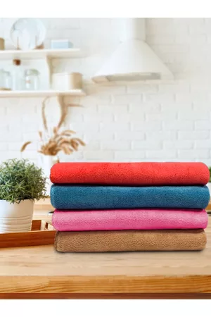 Aura Set Of 4 Highly Absorbent Microfiber Cleaning Cloth