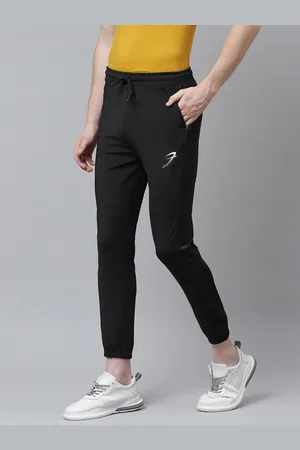 FUAARK Men Black Solid Slim Fit Crop Joggers