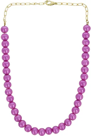 Akshara Clothing Girls Pink Synthetic Handcrafted Necklace