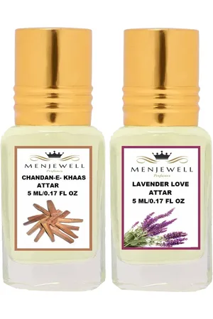 Menjewell Set of 2 Chandan-E-Khaas & Lavender Love Attar 10ml