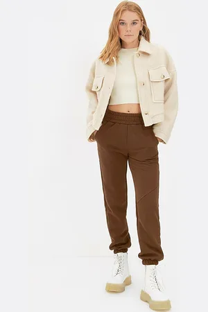 Trendyol Women Brown Chinos Trousers