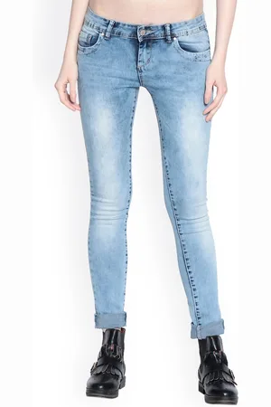 Gipsy Women Blue Slim Fit Mid-Rise Clean Look Stretchable Jeans