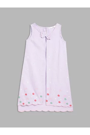 Elle Purple A-Line Dress