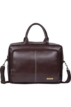 Veneer Unisex Brown Solid Laptop Messenger Bag