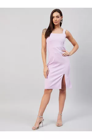 marie claire Women Lavender Sheath Dress