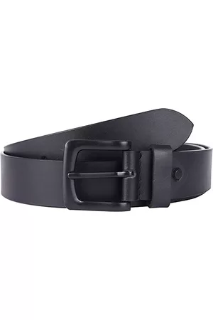 KAEZRI Men Black Leather Belt