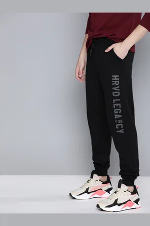 HARVARD Men Black Solid Joggers